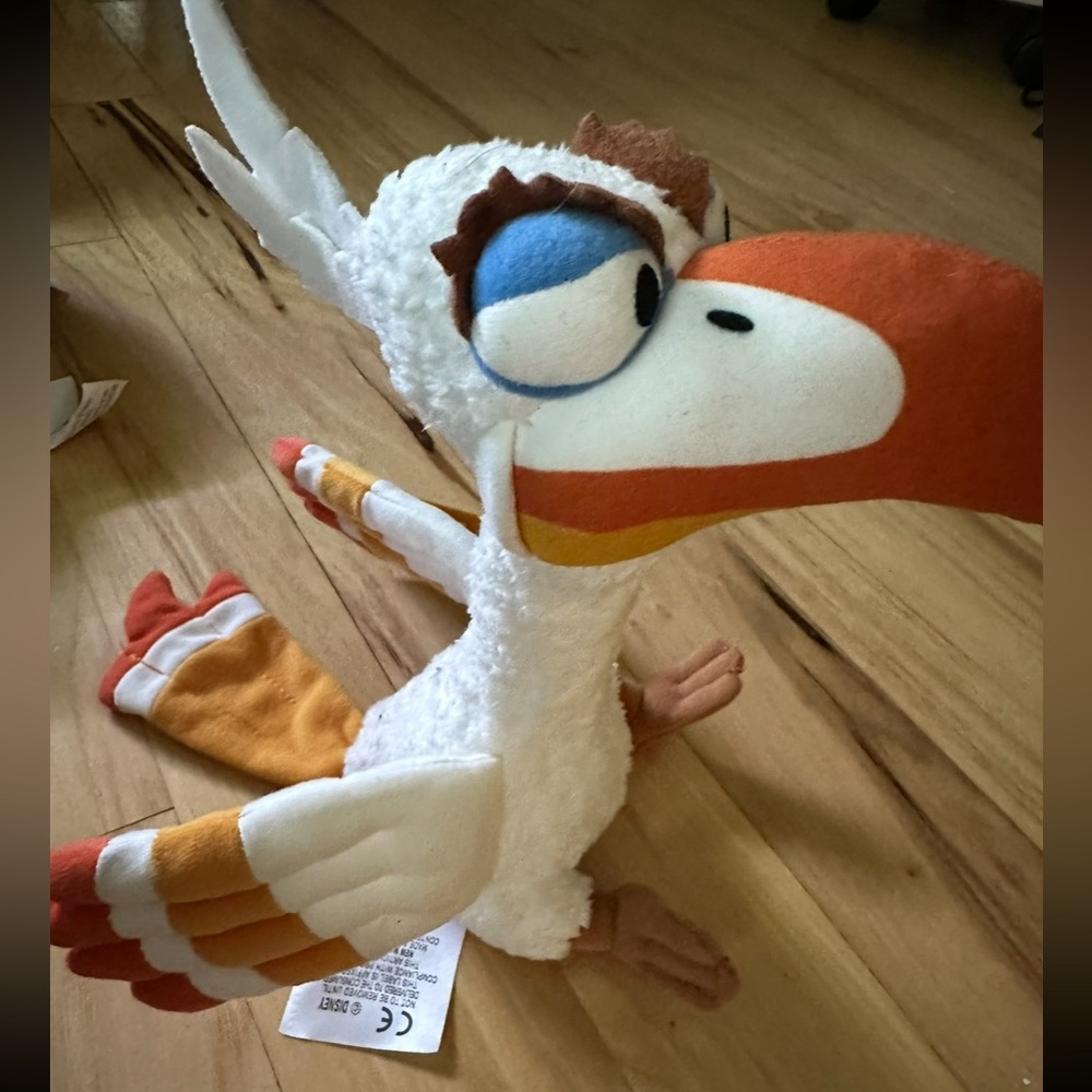 Rare White Zazu The Lion King Plush Toucan Broadway Musical Toy Hornbill